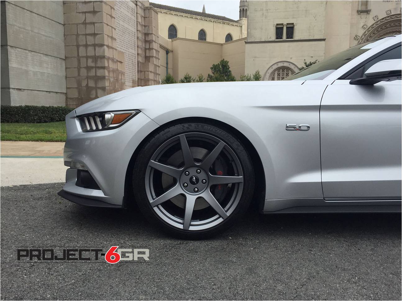 Project 6GR Wheels 7 Spoke Satin Graphite 19 x 10 Front & 19 x 11 Rear